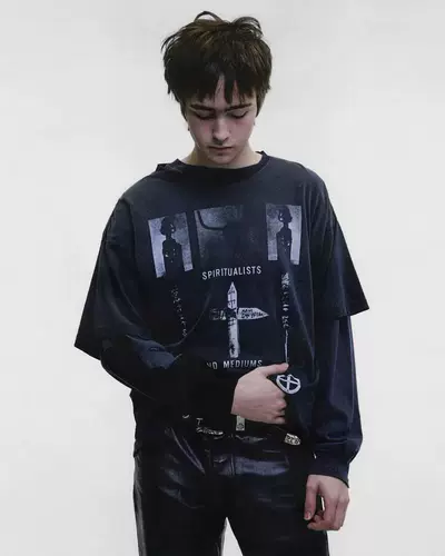 Стирка с короткими рукавами и принтом Enfants Riches Deprimes 26SS Medium and Psychic