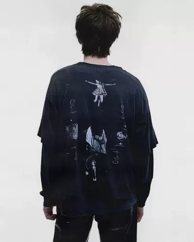 Стирка с короткими рукавами и принтом Enfants Riches Deprimes 26SS Medium and Psychic