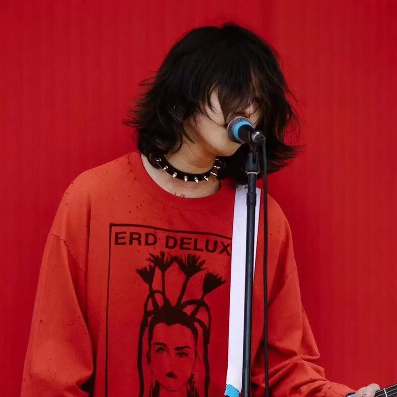 【Og Deluex】Loren's Same Style Erd Deep Red Circus Director Portrait Print Crew Neck Long Sleeve