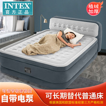 intex充气床垫双人家用内置电动冲气床卧室折叠气垫床64448