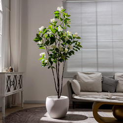Hydrangea Tree Artificial Green Plant High-End Light Luxury Bedroom Floor-Standing Decoration Living Room High-Grade Simulated Fake Tree Potted Plant