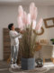 New High-End Artificial Green Plant Large Hydrangea Reed Grass Indoor Living Room Artificial Flower Tree Potted Landscaping Ornament