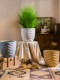 Simple Magnesium Oxide Round Large Thickened Large-Diameter Flower Pot for Indoor Home Living Room Plant Pots and Decorative Items