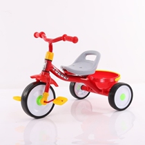 Foldable baby pedals sit on a double tricycle for girls children children children