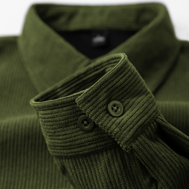 Vibrant Tundra Green! Japanese Retro Corduroy Long-Sleeved Shirt, Army Green Loose Lapel Jacket for Women and Men, Autumn Vibrant Tundra Green! Japanese Retro Corduroy Long-Sleeved Shirt, Army Green Loose Lapel Jacket for Women and Men, Autumn