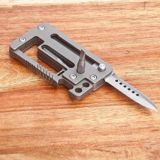 多功能小刀钛合金迷你小刀开箱刀便捷小刀钥匙扣工具带开瓶器