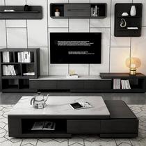 Living room retractable coffee table TV cabinet combination modern simple internet celebrity classic living room slate coffee table TV cabinet