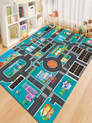 Детский ковер для гостиной для ползания, нескользящая игра Самолетные шахматы для детского сада, раннее развитие, делается под заказ
