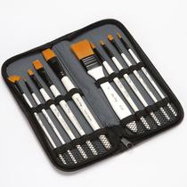 Nylon wool watercolor brush with brush cloth cover brush se6