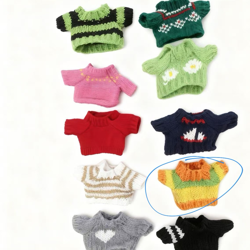 Little Black Horse Plush Pendant Sweater Clothes Sweater Year of the Horse Mascot Doll Keychain Bag Pendant Toy Gift