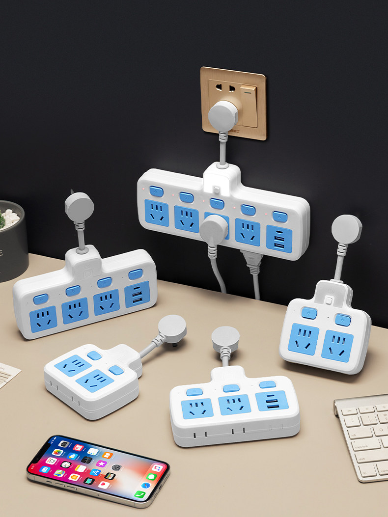 HOUSEHOLD PURE COPPER CONVERTER MULTI-FUNCTION SOCKET SOCKET USB NIGHT LIGHT INDEPENDENT SWITCH ONE TURN MULTI-PLUG BOARD SOCKET