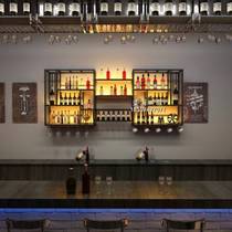 Wall-mounted wine rack iron bar wine cabinet storage rack wall restaurant home wall-mounted wine glass rack wine rack