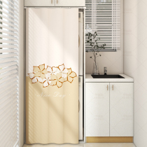 Balcony drum washing machine sun protection cover washing and drying all-in-one machine sun shade dryer sun protection curtain punch-free dust cover