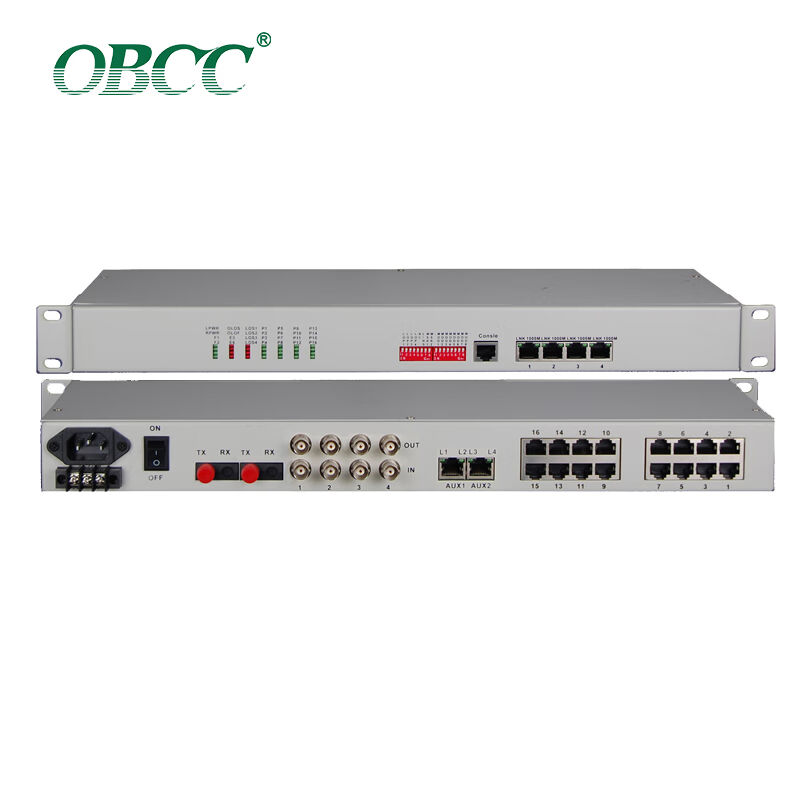 OBCC (light bridge) Integrated operational optical transmitter and receiver 8 E1 4-way 100M physical isolation 4-way phone 4-way-Taobao