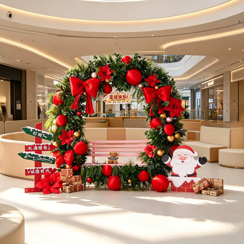 Christmas Tree Decorations, Christmas Wreaths, Shopping Mall, Hotel, Tourist Attractions, Popular Photo Props, Floor-Standing Display Decorations Christmas Tree Decorations, Christmas Wreaths, Shopping Mall, Hotel, Tourist Attractions, Popular Photo Props, Floor-Standing Display Decorations