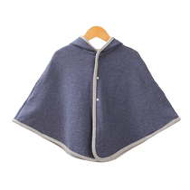 Baby cloak autumn and winter baby outing quilt German velvet warm top coat hooded windbreaker