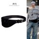 Suede wide belt accessories women's decoration with jeans retro girdle design niche waist bag 2025 new style