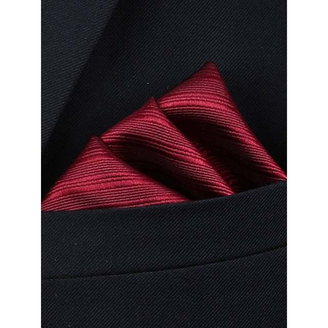 Men's Suit Burgundy Pocket Square Men's Shirt Handkerchief Suit Red Chest Scarf Silk Scarf Chest Scarf Small