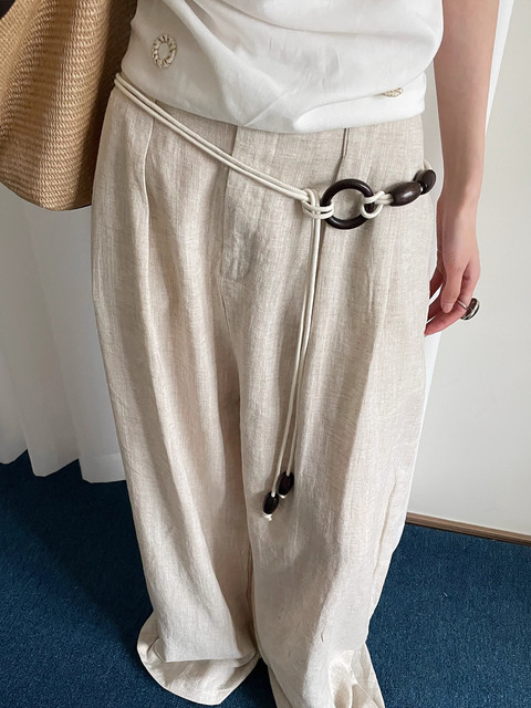 Retro Vintage Style Unisex Loose Knot Long Belt for Women, Suitable for Jeans and Skirts, High-End Versatile Waist Accessory