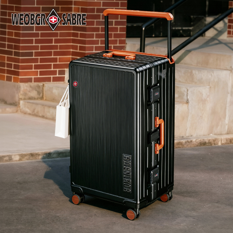 Swiss Army Knife 32inch Large-Capacity Suitcase, Large Size for Men, Sturdy and Durable, Suitable for International Travel, Wide Trolley Suitcase for Women, 28 Inches