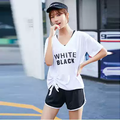 Water Park swimsuit female summer small chest 2021 new fashion belly cover Korean ins hot spring three-piece set