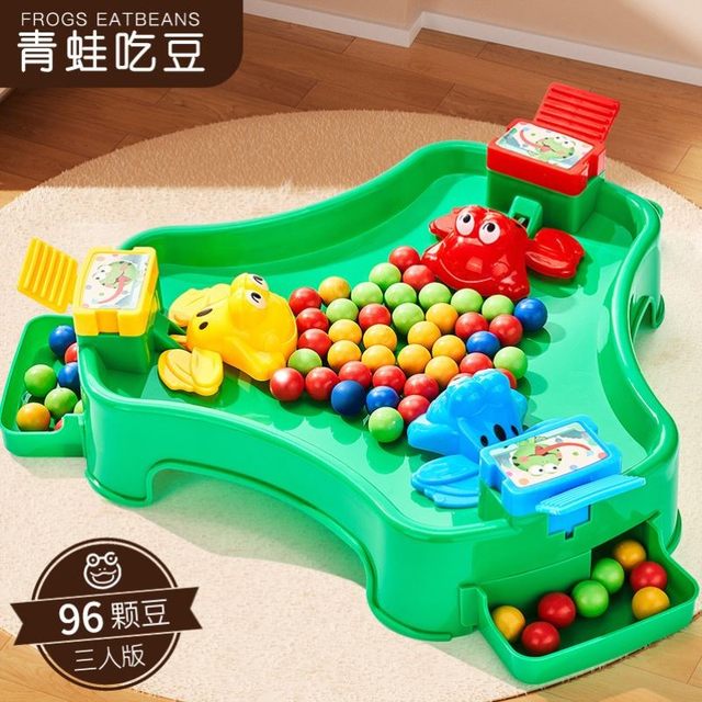 Kindergarten Two-Player Interactive Speed Turtle Eating Beans Toy Children's Frog Turtle Eating Beans Parent-Child Board Game