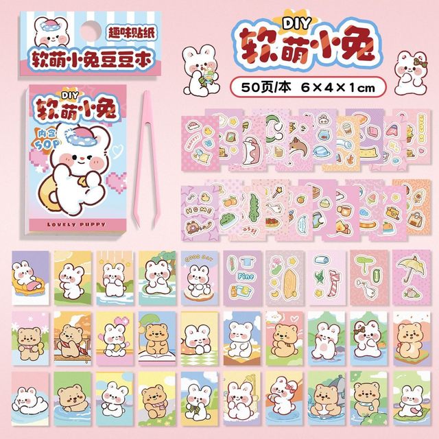2025 New Cute Sisters Anime Dress-Up Sticker Book Girls Princess Story Book Children's DIY Handmade Dress-Up