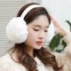 Winter Warm Plush Earmuffs for Women, Foldable Ear Protectors for Students, Anti-Cold Rabbit Fur Ear Covers