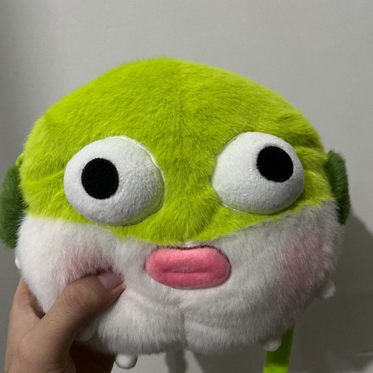 Capybara Lulu Pufferfish Bag, Same Style Crossbody Lipstick Bag, Cute Birthday Gift for Best Friends, Plush Earphone Bag