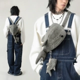 Трендовая небольшая сумка, акула подходит для мужчин и женщин, небольшая дизайнерская сумка через плечо, шоппер, зоопарк, тренд сезона