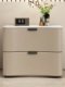 Cream style solid wood bedside table modern minimalist bedroom bedside cabinet light luxury ins style high-end simple storage cabinet