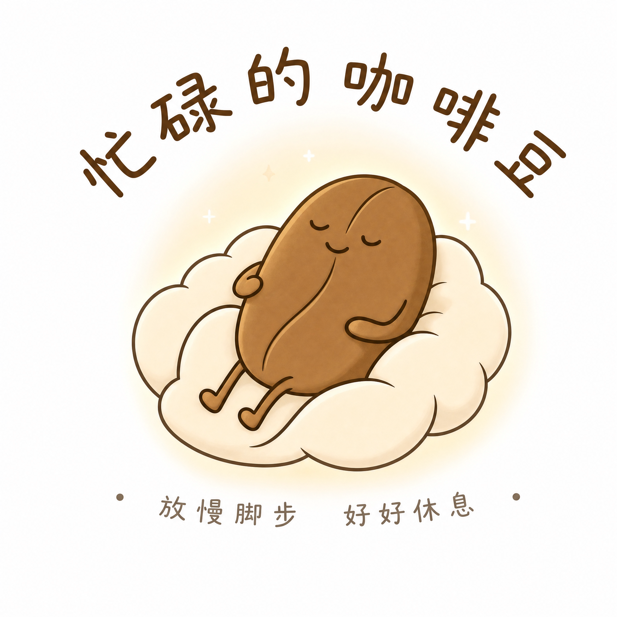 忙碌的咖啡豆的LOGO