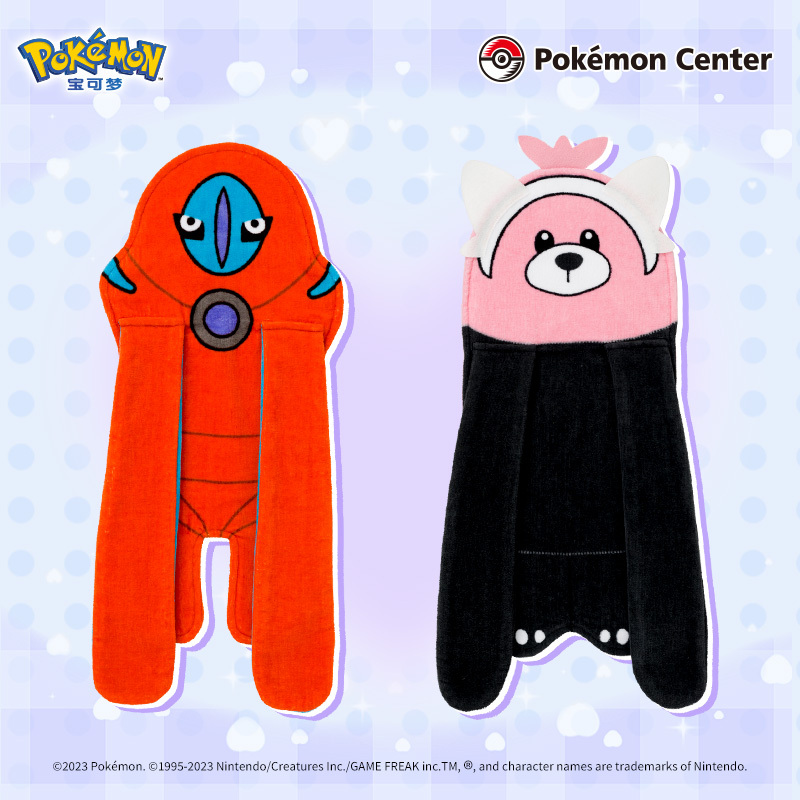 Pokémon Embrace Series Towel Deoxys Bear Hand Towel Soft Absorbent Cotton Pokémon