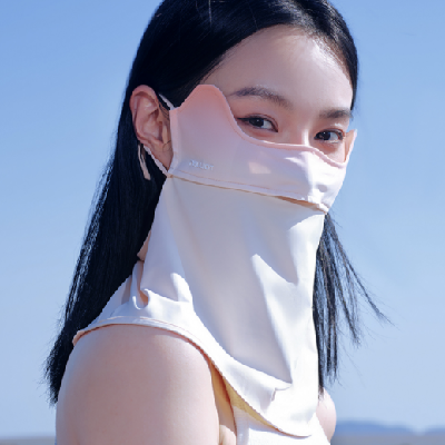 伯希和户外女冰感透气防晒面罩面颈一体防紫外线口罩男可调节脸罩
