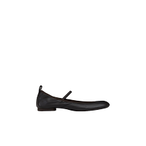 24 autumn and winter new products] LEMAIRE womens dark chocolate SQUARE BALLERINA flat shoes