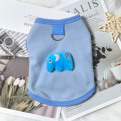 Kitten and Adult Cat Clothes, Pet Cat and Dog Anti-Shedding Spring and Autumn Vest, Puppy Teddy Pomeranian Bichon Traction Buckle Clothing
