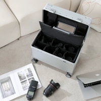 21 -Inch (все -алюминиевая фотография) _ Алюминиевая правая правая -костровая серебро+губчатая внутренняя линейка