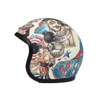 Demi-casque rétro italien DMD casque trois-quarts pour femmes moto croisière dété Harley demi-casque déquitation pour hommes