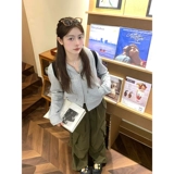 Толстовка с капюшоном с молнией, осенний лонгслив, приталенный кардиган, куртка