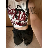 Летняя майка топ, футболка без рукавов, в американском стиле