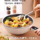 Suipcir Electric Frying Pan Honeycomb Stainless Steel Non-Stick Pan Household All-In-One Hot Pot Electric Cooking Pot Frying Pan Steamer