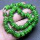 Antique jade Bashan jade green jade thin abacus beads safety buckle large hole earrings spacer bracelet accessories collection