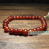 Antique wine red old agate apple round beads abacus beads Ming and Qing dynasty old red agate beads hand string waist beads top beads partition beads