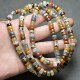 Antiques and miscellaneous natural crystals and semi-precious stones, straight-cut old-style wheel beads, spacers, beads, loose beads, bracelet materials and accessories