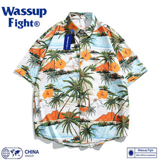 Sanya Island Floral Shirt for Men, Hawaiian Floral Shirt for Couples, Thai Vacation Travel Outfit, Beach Floral Shirt