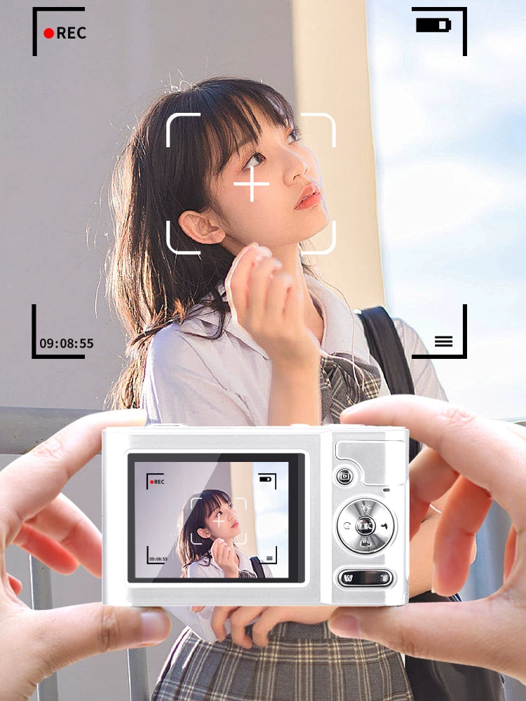 Digital retro camera for students, cards, Birthday gift
