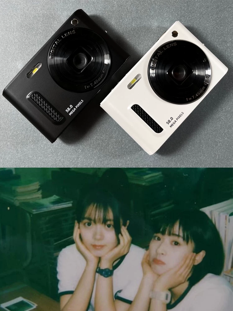 Digital retro camera for students, cards, Birthday gift
