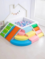 Soft package Bobo ocean ball pool fence indoor early education childrens anti-collision playground kindergarten soft sand pool fence