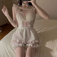 Белый ободок, чокер, фартук