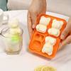 Trendy Household Bear-Shaped Silicone Ice Tray for Milk Tea, Food-Grade Coffee Ice Ball Mold, Cartoon Ice Cream Maker
